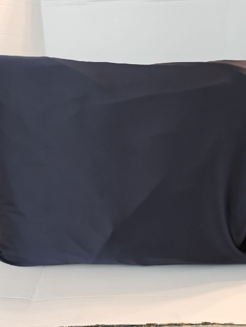 Mulberry Silk Elegant Navy Zip Closure Standard Pillowcase